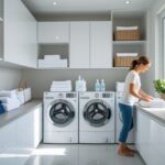 Sådan optimerer du opbevaringspladsen i dit vaskerum